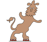 The Roller Skate Lion