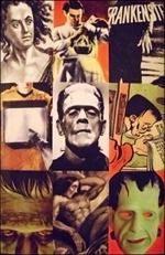 Front of the dust jacket of Hitchcock's <i>Frankenstein: A Cultural History</i>
